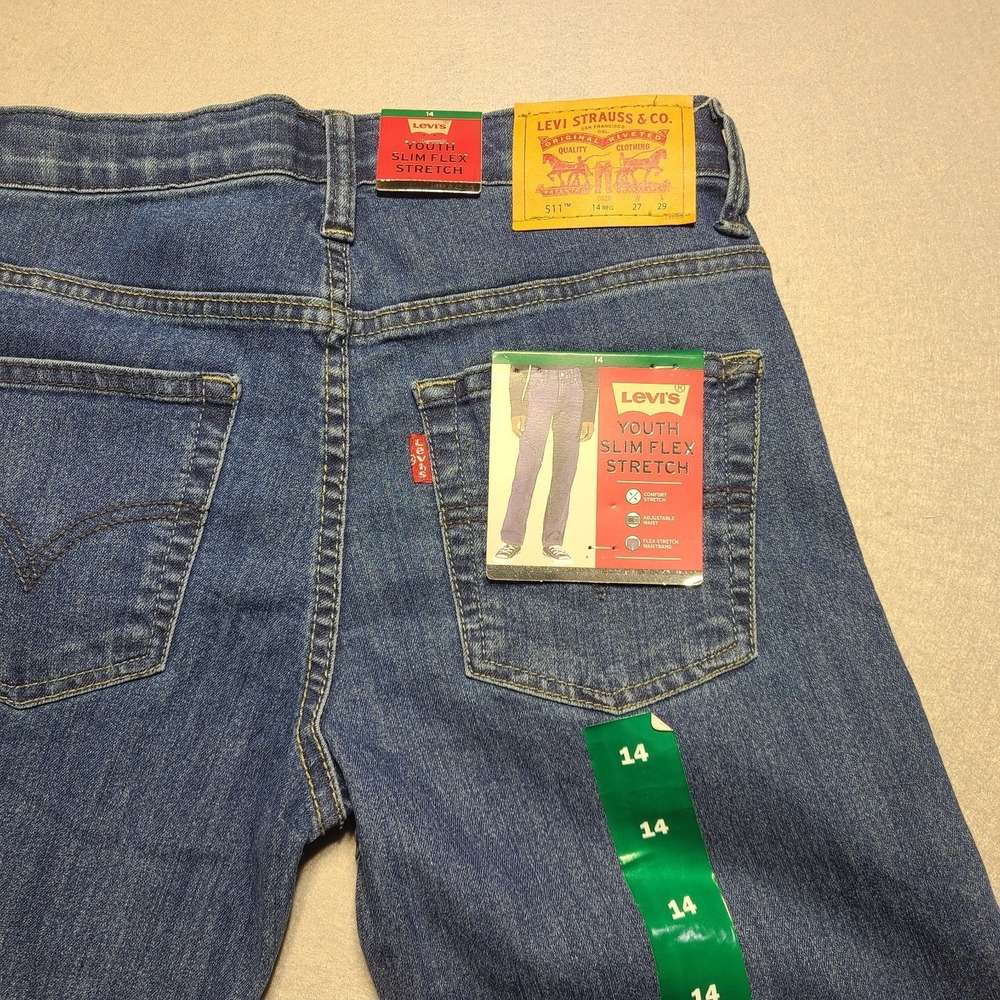 NEW Levi's 511 Youth Size 14 REG Slim Stretch Flex (27 x 29) NWT - Picture 4 of 10